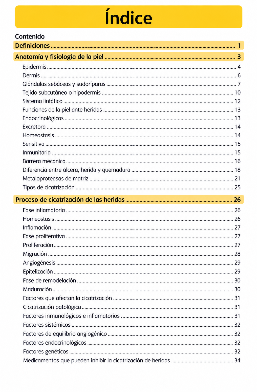 Libreta de Apósitos y Curaciones