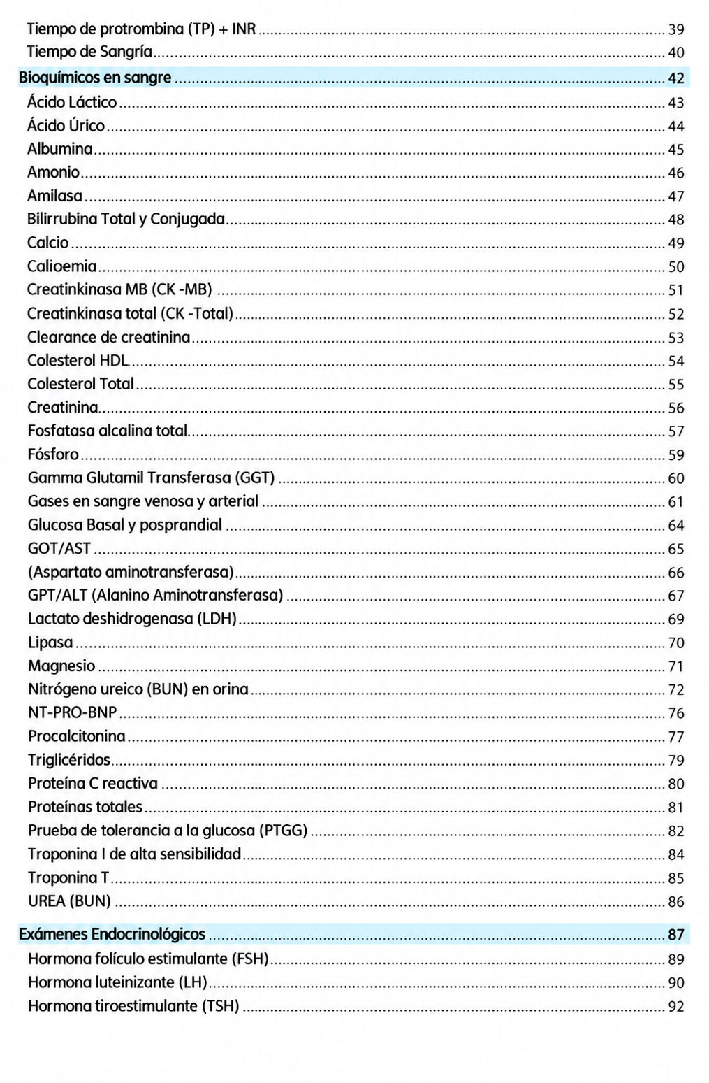 Libreta de Exámenes de laboratorio - Toma de muestras