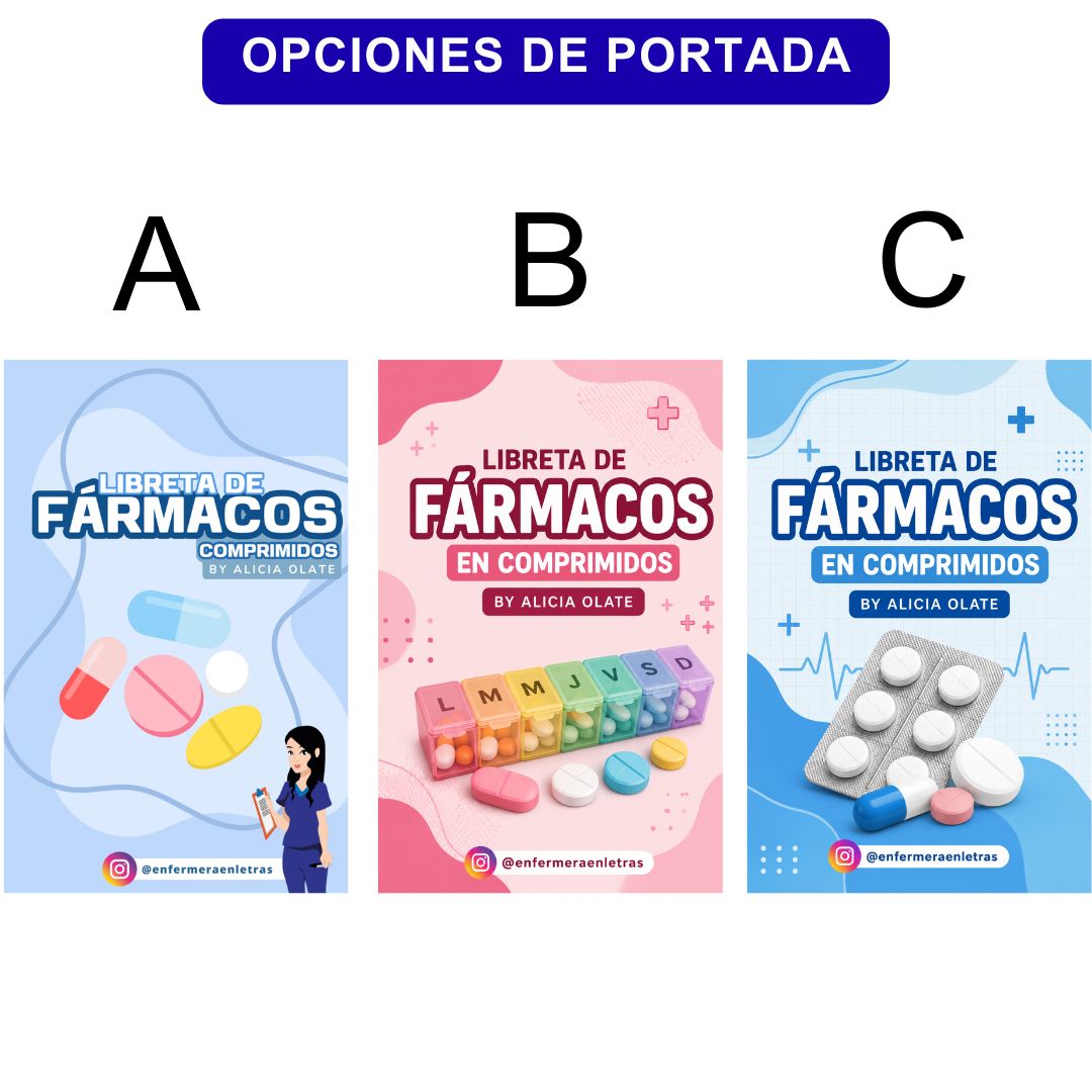 Libreta de Fármacos en comprimidos